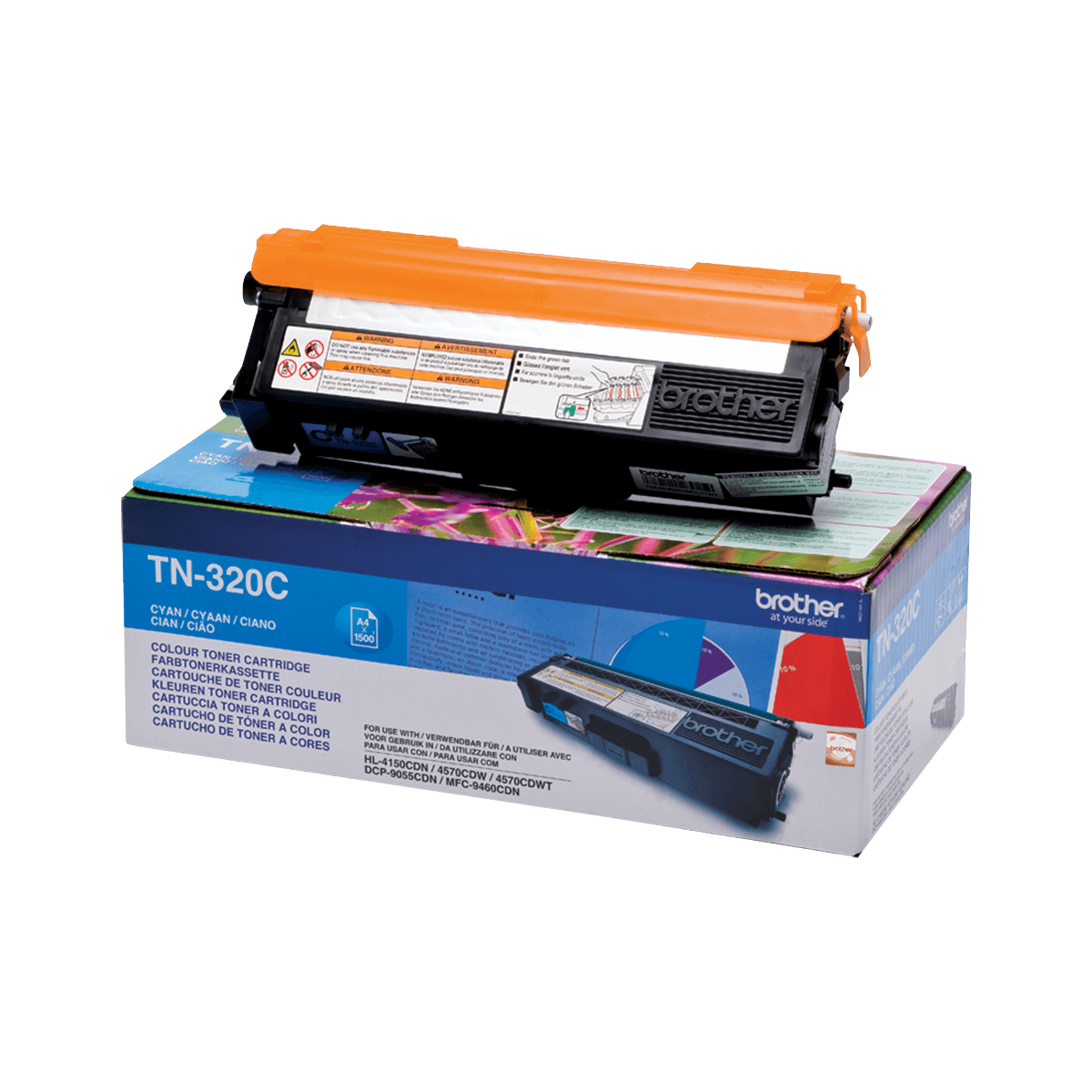 Brother Original TN320C cyan toner | Indhold: 1500 sider