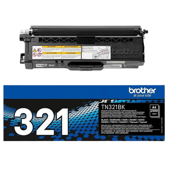 Brother Original TN321BK sort toner | Indhold: 2500 sider