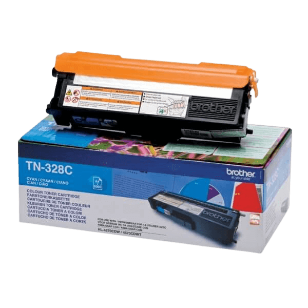 Brother Original TN328C XXL cyan toner | Indhold: 6000 sider