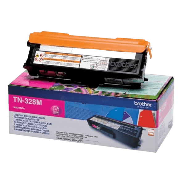 Brother Original TN328M XXL magenta toner | Indhold: 6000 sider
