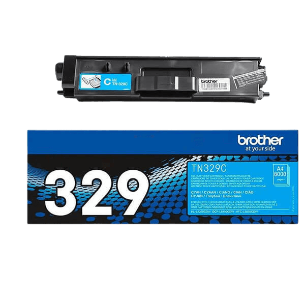 Brother Original TN329C XXL cyan toner | Indhold: 6000 sider