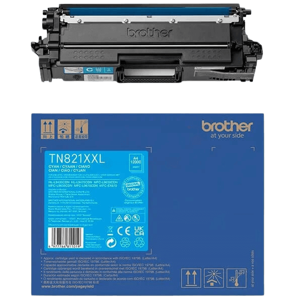 Brother Original TN821XXLC XXL cyan toner | Indhold: 12000 sider