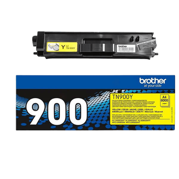Brother Original TN900Y gul toner | Indhold: 6000 sider