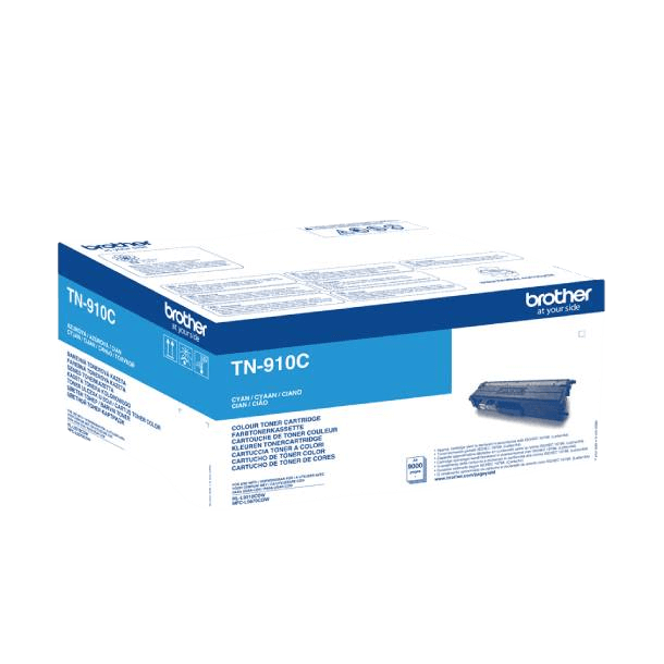Brother Original TN910C cyan toner | Indhold: 9000 sider