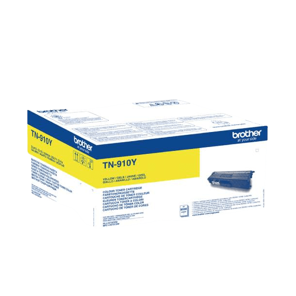 Brother Original TN910Y gul toner | Indhold: 9000 sider