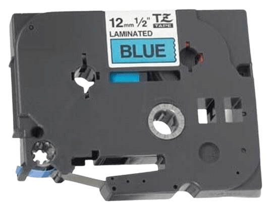 PixoJet Brother TZe531 12 mm x 8 m Sort Tekst / Blå Tape
