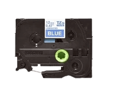PixoJet Brother TZe535 12 mm x 8 m Hvid tekst / Blå tape