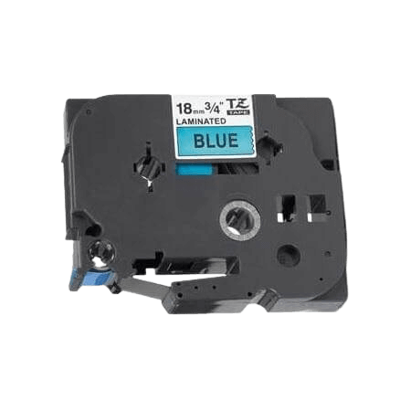PixoJet Brother TZe541 18 mm x 8 m Sort Tekst / Blå Tape