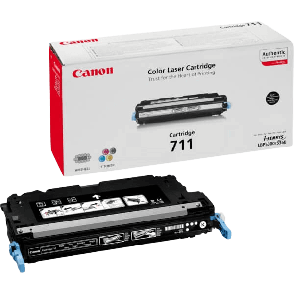 Canon Original 711BK 1660B002 sort toner | Indhold: 6000 sider