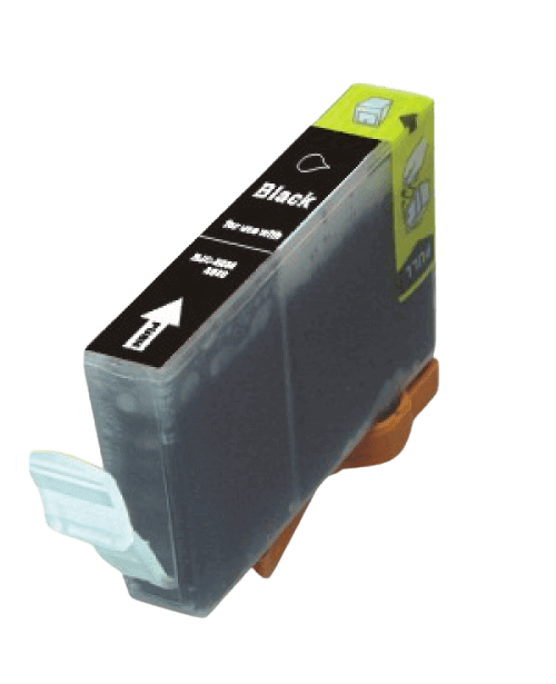PixoJet Canon BCI-6BK 4705A002 sort blækpatron | Indhold: 15 ml.
