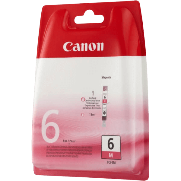 Canon Original BCI-6M 4707A002 magenta blækpatron | Indhold: 13 ml.
