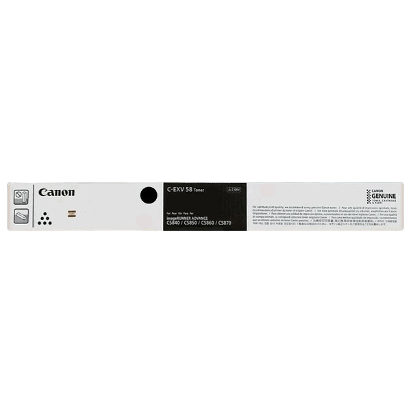 Canon Original C-EXV58 BK 3763C002 XL sort toner | Indhold: 71000 sider