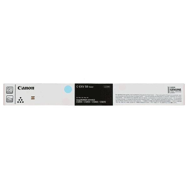Canon Original C-EXV58 C 3764C002 XL cyan toner | Indhold: 60000 sider