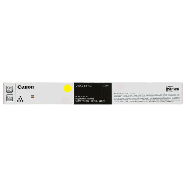 Canon Original C-EXV58 Y 3766C002 XL gul toner | Indhold: 60000 sider