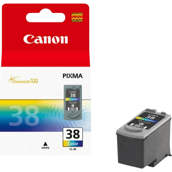 Canon Original CL-38 2146B001 XL 3 farver i én blækpatron | Indhold: 205 sider