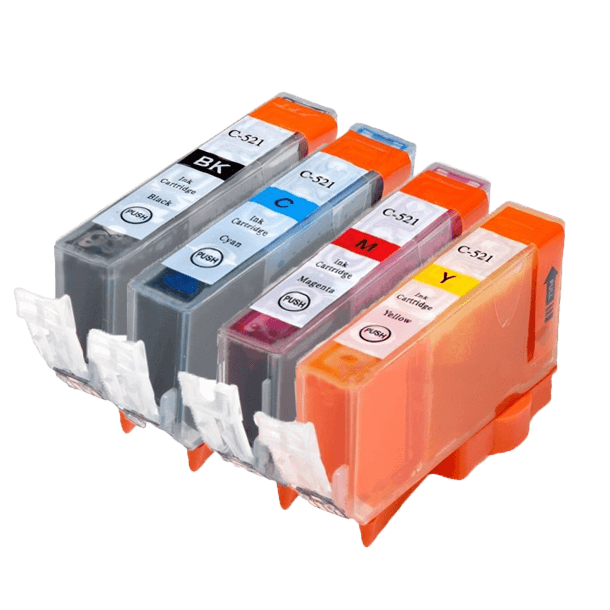 PixoJet Canon CLI-521 rabatpakke - 4 stk.