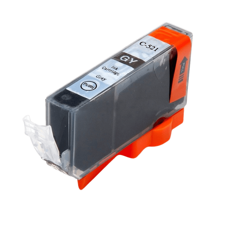 PixoJet Canon CLI-521G 2937B001 grå blækpatron | Indhold: 9 ml.