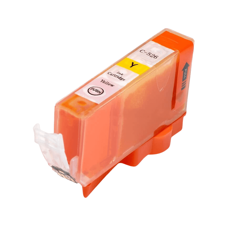 PixoJet Canon CLI-526 Y 4543B001 gul blækpatron | Indhold: 9 ml.