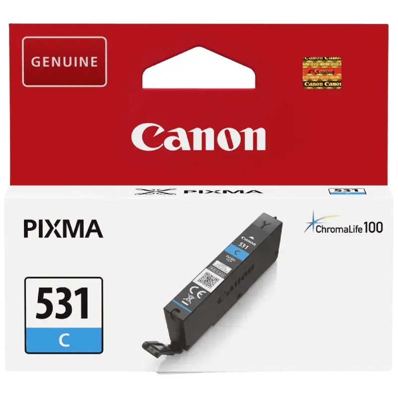 Canon Original CLI-531C 6119C001 cyan blækpatron | Indhold: 8,2 ml.