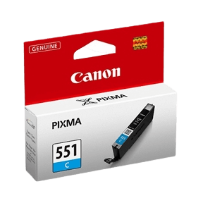 Canon Original CLI-551C 6509B001 cyan blækpatron | Indhold: 7 ml.