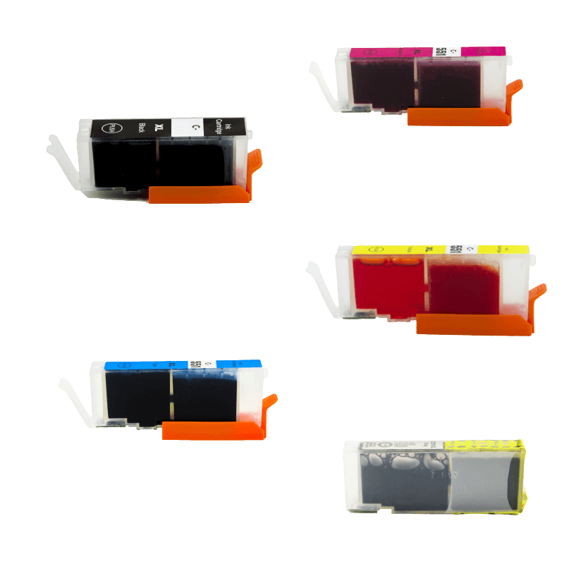 PixoJet Canon CLI-551XL rabatpakke - 5 stk.