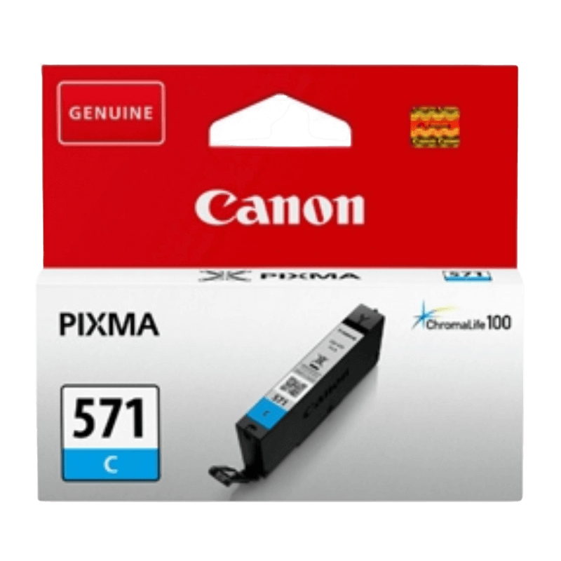 Canon Original CLI-571C 0386C001 cyan blækpatron | Indhold: 7 ml.