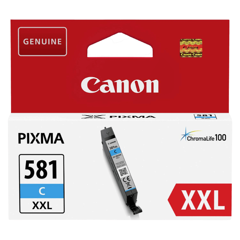 Canon Original CLI-581C 1995C001 XXL cyan blækpatron | Indhold: 11 ml.