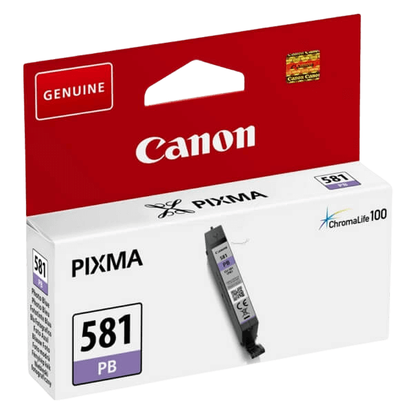Canon Original CLI-581PB 2107C001 foto blå blækpatron | Indhold: 5 ml.