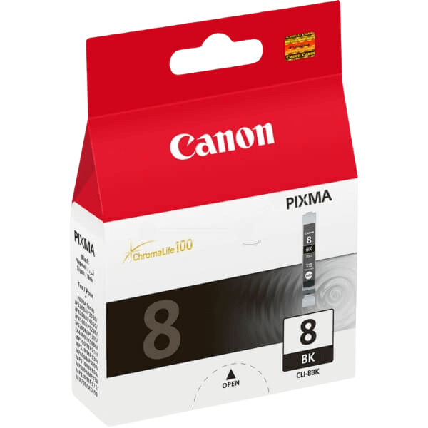 Canon Original CLI-8BK 0620B001 sort blækpatron | Indhold: 13 ml.