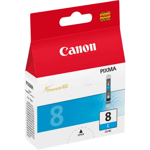 Canon Original CLI-8C 0621B001 cyan blækpatron | Indhold: 13 ml.