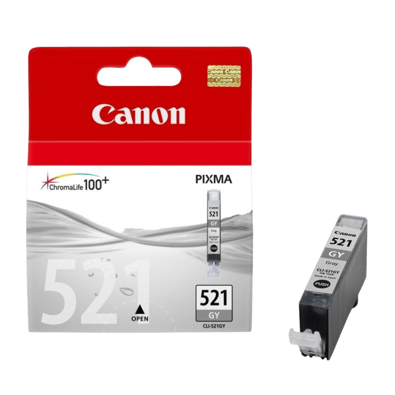 Canon Original CLI521GY 2937B001 grå blækpatron | Indhold: 9 ml.