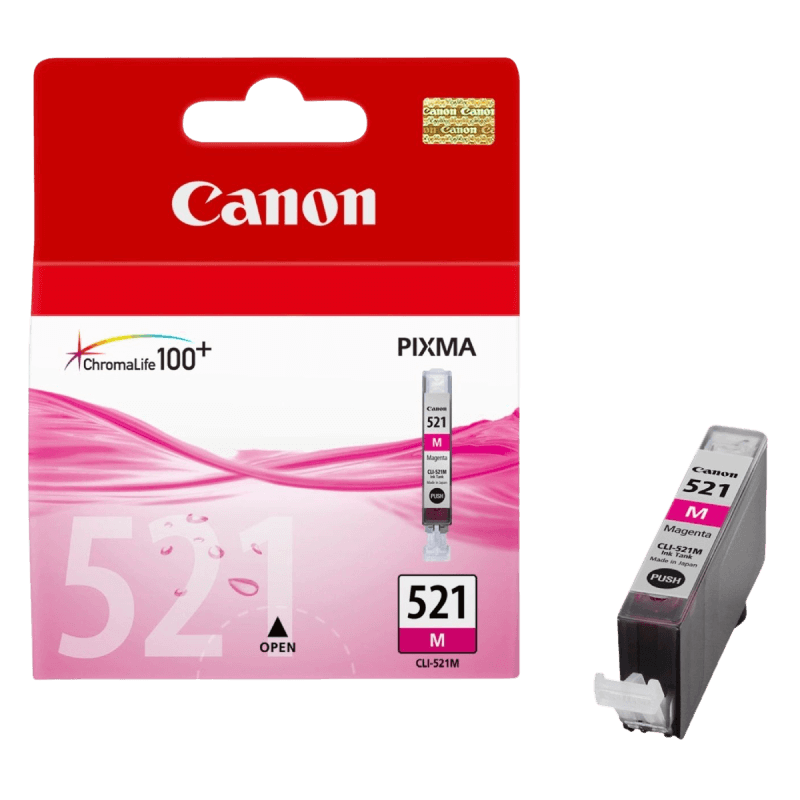 Canon Original CLI521M 2935B001 magenta blækpatron | Indhold: 9 ml.