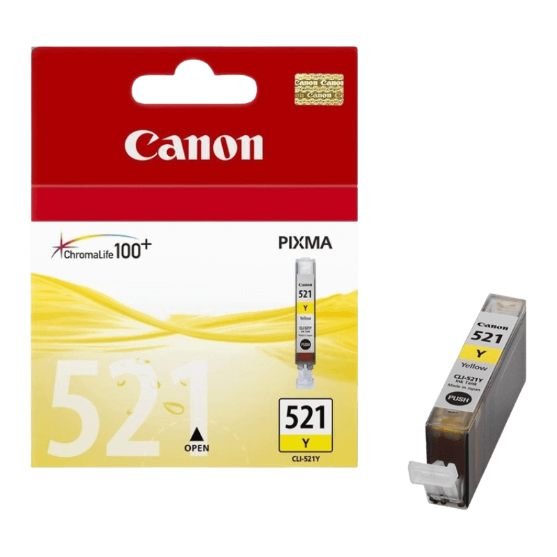 Canon Original CLI521Y 2936B001 gul blækpatron | Indhold: 9 ml.