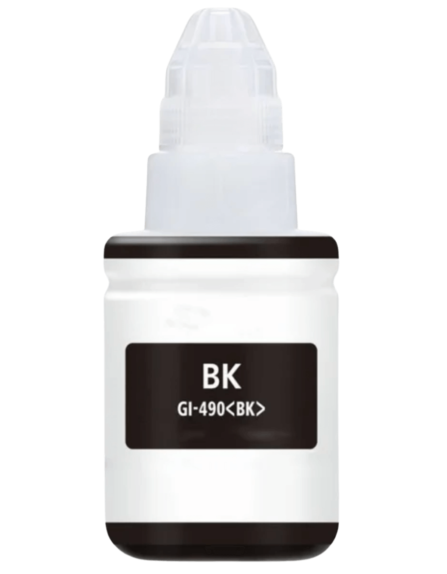 PixoJet Canon GI-490BK 0663C001 sort Blæk refill | Indhold: 100 ml.