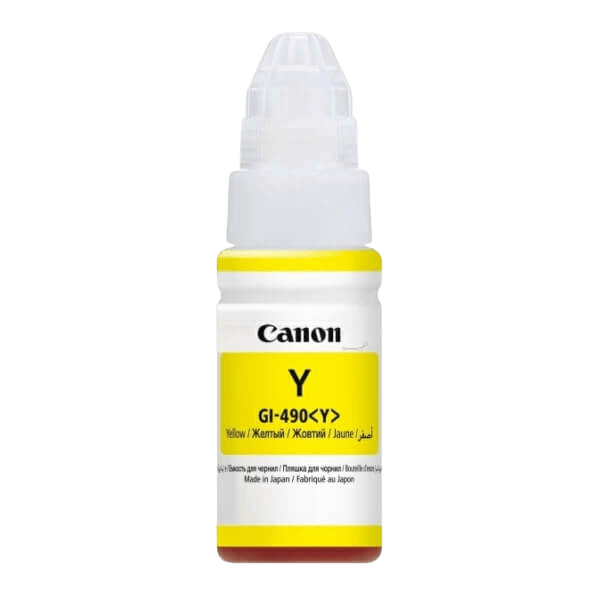 Canon Original GI-490Y 0666C001 gul Blæk refill | Indhold: 70 ml.