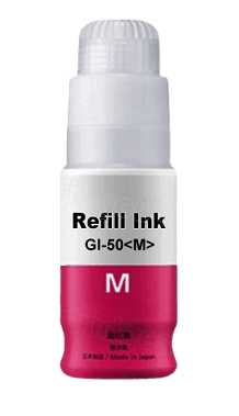 PixoJet Canon GI-50 M 3404C001 magenta Blæk refill | Indhold: 70 ml.
