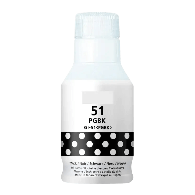 PixoJet Canon GI-51PGBK 4529C001 pigment sort Blæk refill | Indhold: 135 ml.