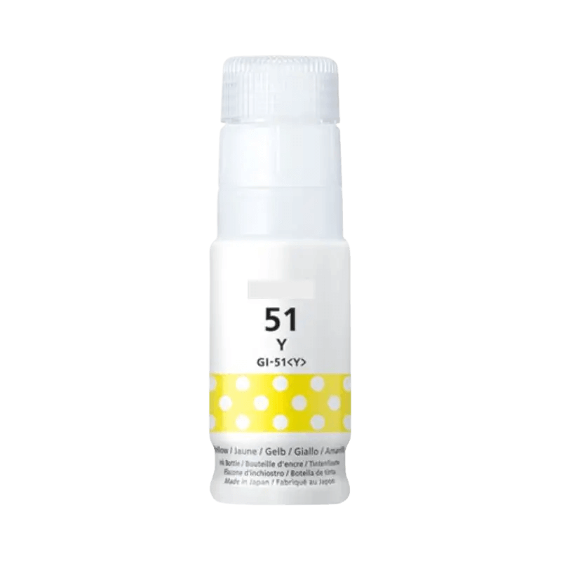PixoJet Canon GI-51Y 4548C001 gul Blæk refill | Indhold: 70 ml.