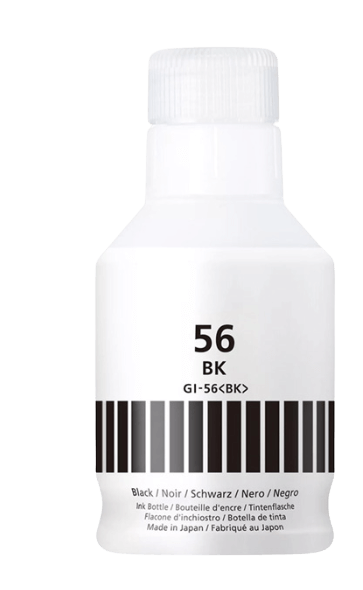 PixoJet Canon GI-56BK 4412C001 sort Blæk refill | Indhold: 135 ml.