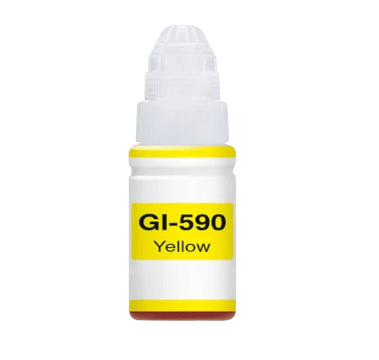 PixoJet Canon GI-590Y 1606C001 gul Blæk refill | Indhold: 70 ml.