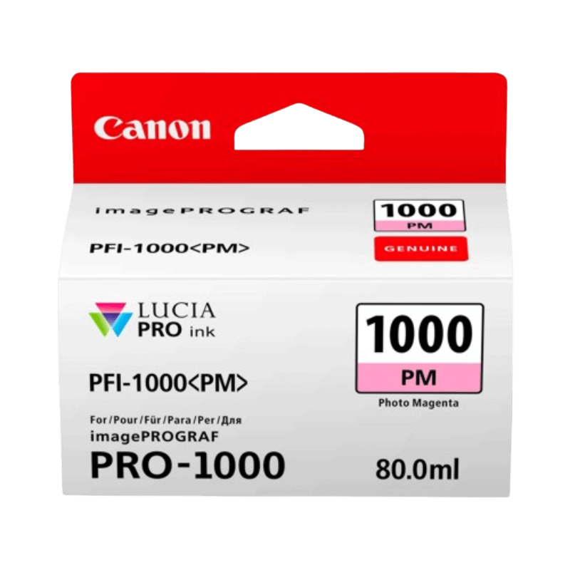 Canon Original PFI-1000PM 0551C001 foto magenta blækpatron | Indhold: 80 ml.