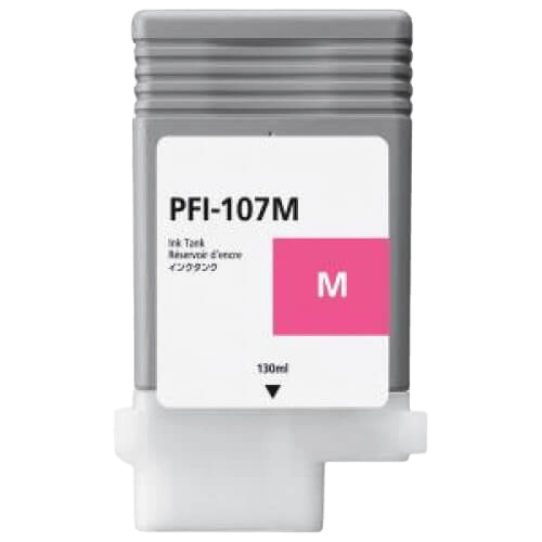 PixoJet Canon PFI-107M 6707B001 magenta blækpatron | Indhold: 130 ml.