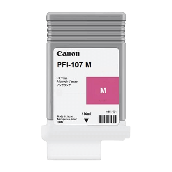 Canon Original PFI-107M 6707B001 magenta blækpatron | Indhold: 130 ml.