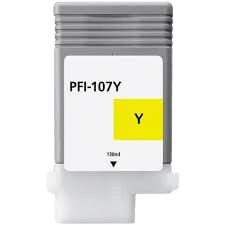PixoJet Canon PFI-107Y 6708B001 gul blækpatron | Indhold: 130 ml.