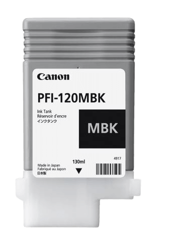 Canon Original PFI-120MBK 2884C001 mat sort blækpatron | Indhold: 130 ml.