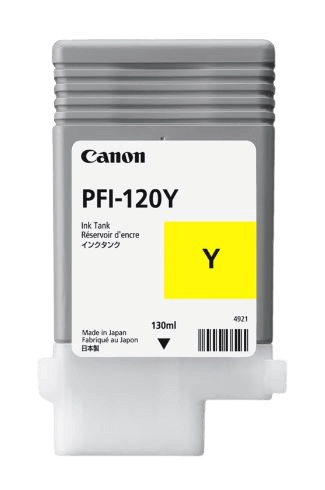 Canon Original PFI-120Y 2888C001 gul blækpatron | Indhold: 130 ml.