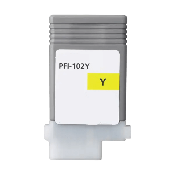 PixoJet Canon PFI102Y 0898B001 gul blækpatron | Indhold: 130 ml.
