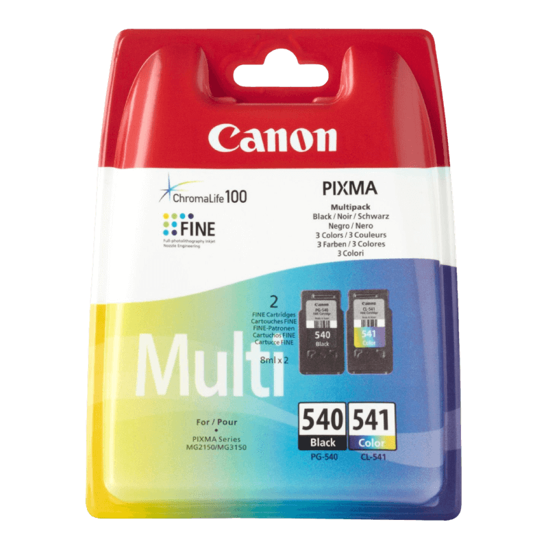Canon Original PG-540 & CL-541 5225B006 CMYK rabatpakke | Indhold: 2 x 8 ml. ml.