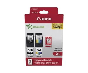 Canon Original PG-545XL + CL-546XL + Papir 8286B011 CMYK rabatpakke | Indhold: 15 + 13 ml.