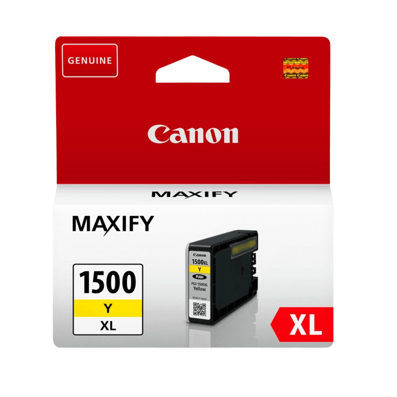 Canon Original PGI-1500XL 9195B001 gul blækpatron | Indhold: 12 ml.